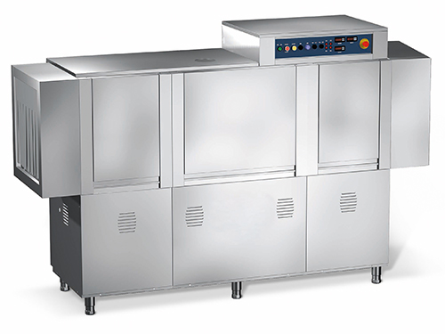 Rack conveyor dishwasher, rack 500x500 mm - 4860 plates/h
